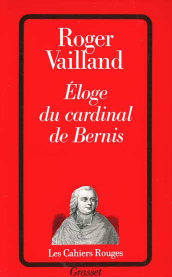 ELOGE DU CARDINAL DE BERNIS