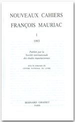 NOUVEAUX CAHIERS FRANCOIS MAURIAC N 01