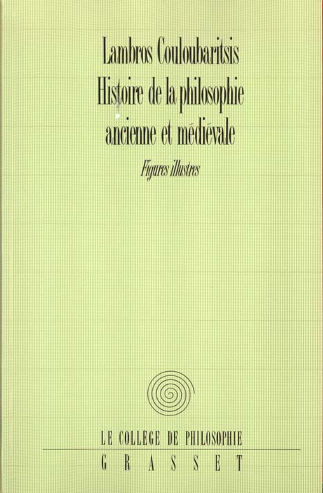 HISTOIRE DE LA PHILOSOPHIE ANCIENNE ET MEDIEVALE