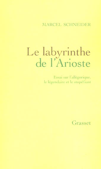 LE LABYRINTHE DE L'ARIOSTE