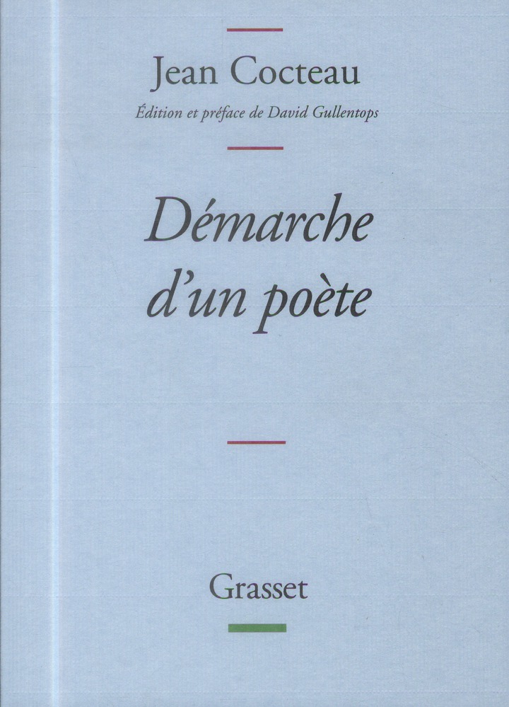 DEMARCHE D'UN POETE - COLLECTION BLEUE - INEDIT
