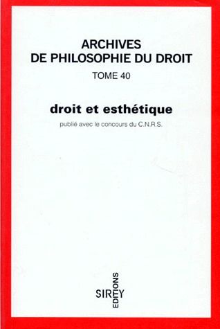 DROIT ET ESTHETIQUE - TOME 40