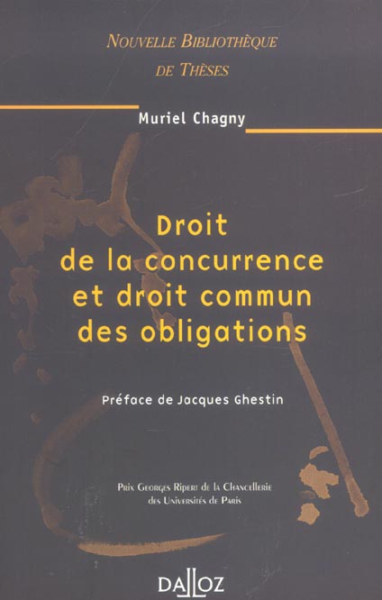 DROIT DE LA CONCURRENCE ET DROIT COMMUN DES OBLIGATIONS. VOLUME 32