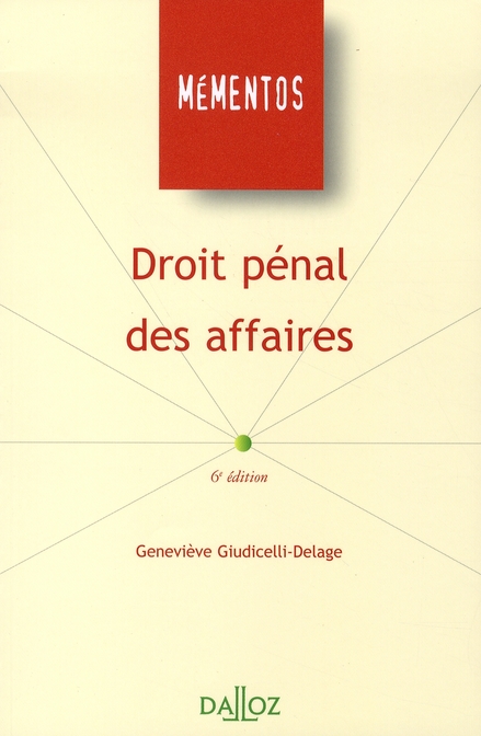 DROIT PENAL DES AFFAIRES