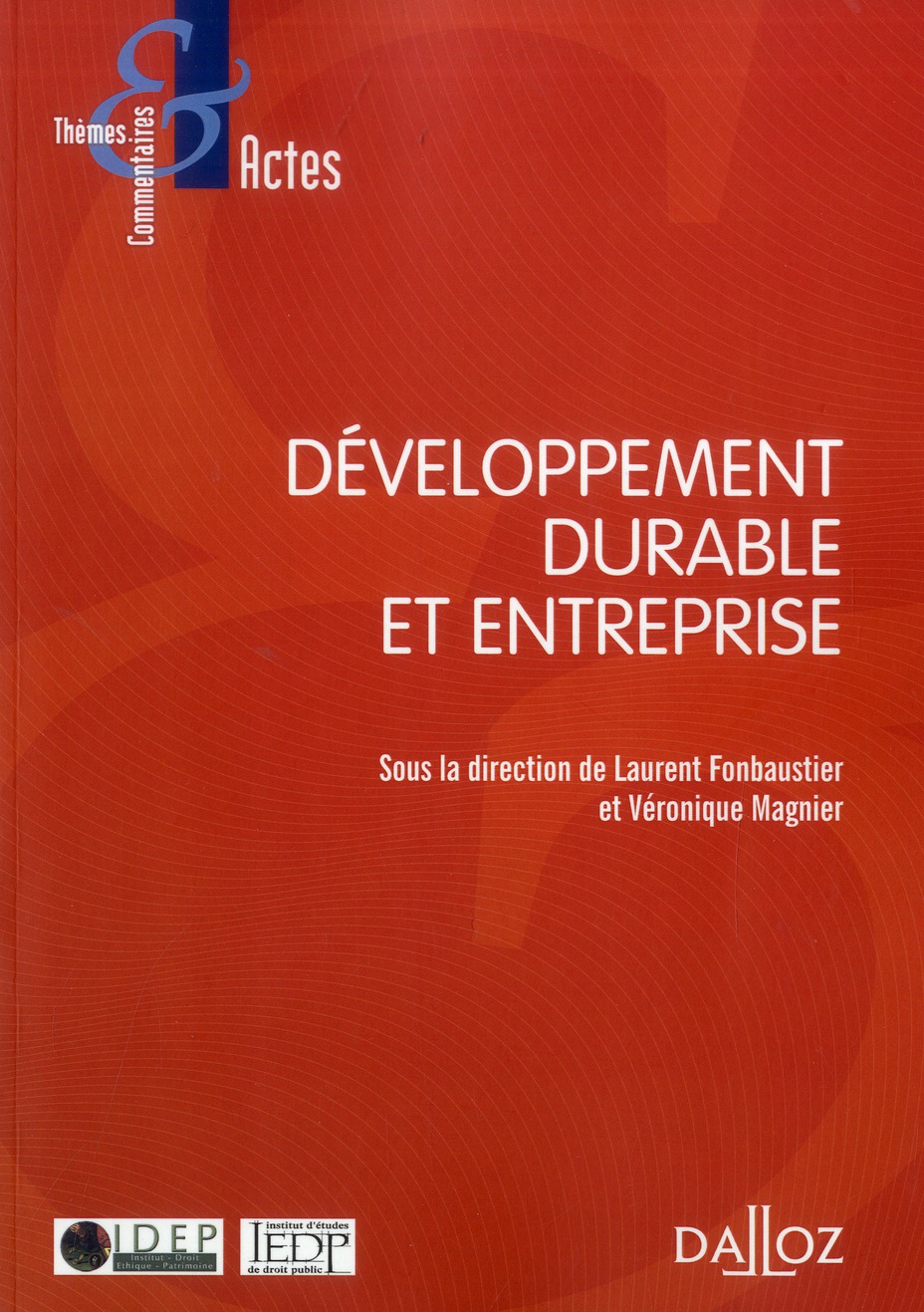 DEVELOPPEMENT DURABLE ET ENTREPRISE