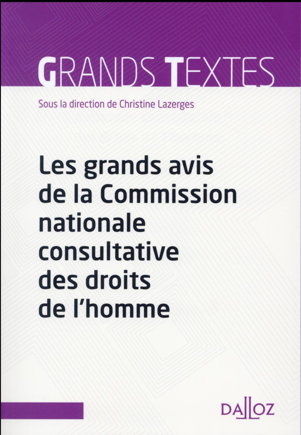 LES GRANDS AVIS DE LA COMMISSION NATIONALE CONSULTATIVE DES DROITS DE L'HOMME