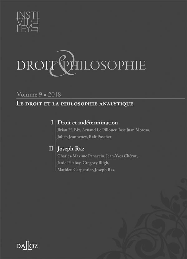 DROIT & PHILOSOPHIE - LE DROIT ET LA PHILOSOPHIE ANALYTIQUE
