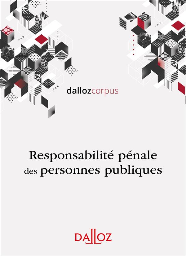 RESPONSABILITE PENALE DES PERSONNES PUBLIQUES