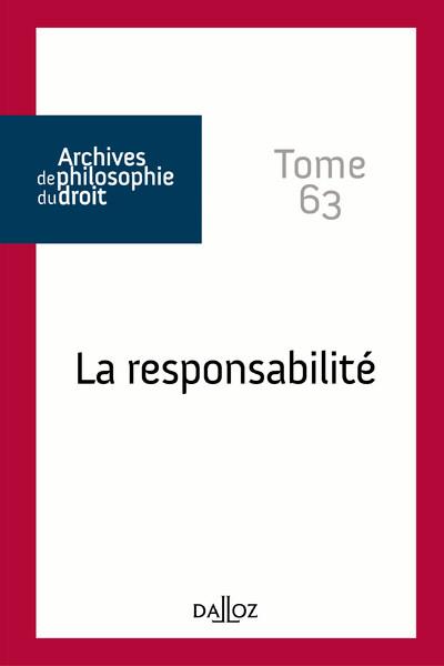 LA RESPONSABILITE - TOME 63