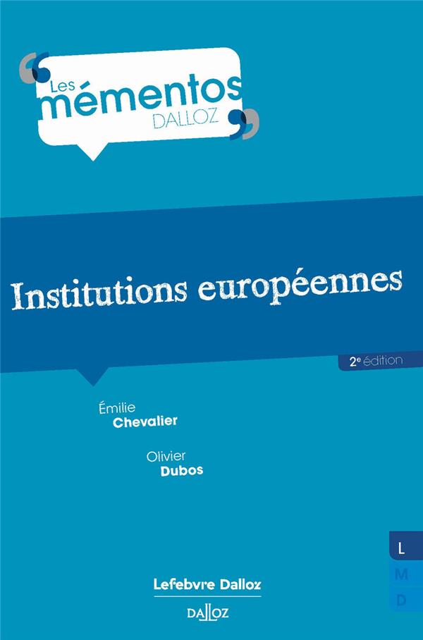 INSTITUTIONS EUROPEENNES. 2E ED.