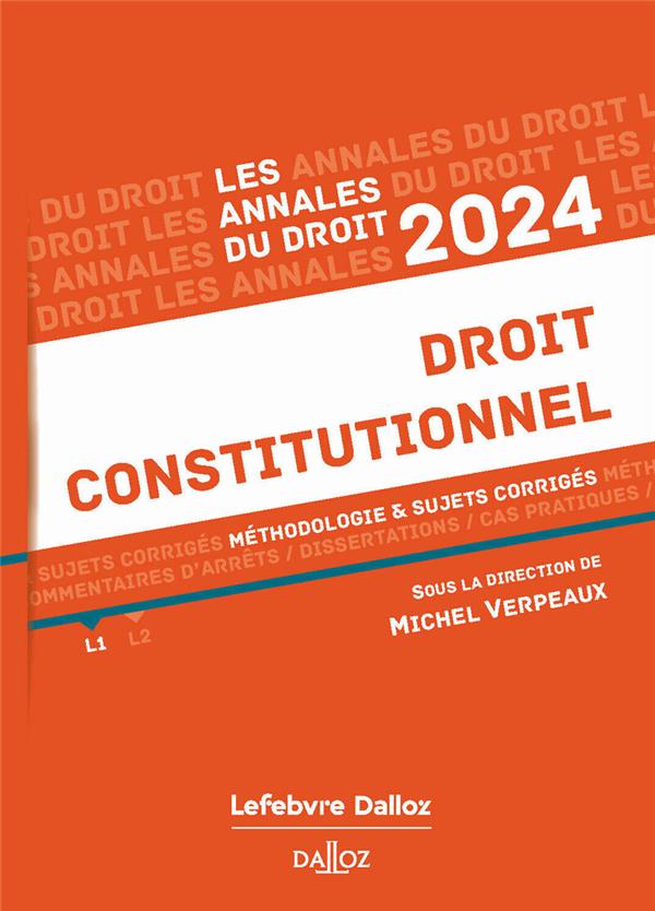 ANNALES DROIT CONSTITUTIONNEL 2024