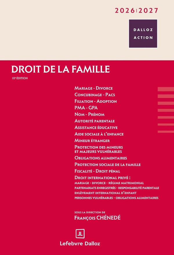 DROIT DE LA FAMILLE 2026/2027. 10E ED.