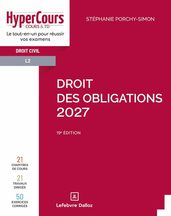 DROIT DES OBLIGATIONS 2027. 19E ED.