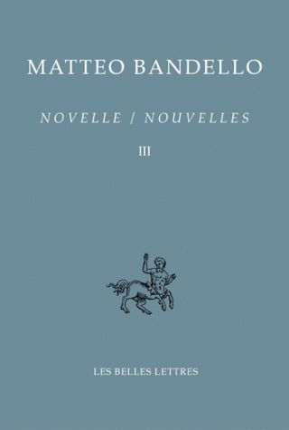 NOUVELLES / NOVELLE. TOME III, DEUXIEME PARTIE VI-XXXVIII