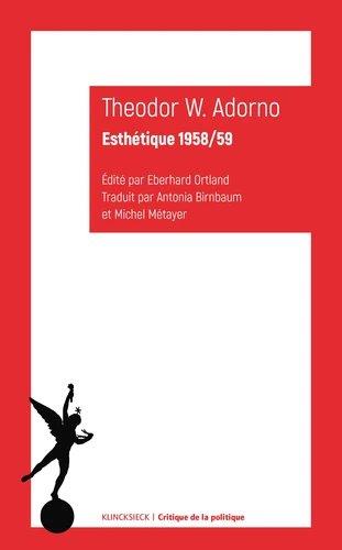 COURS D'ESTHETIQUE - 1958/59