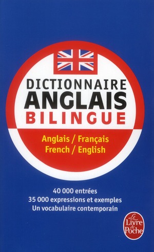 DICTIONNAIRE DE POCHE ANGLAIS BILINGUE - ANGLLAIS/FRANCAIS- FRENCH/ENGLISH