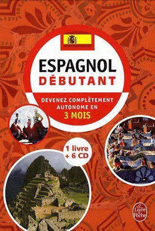 COFFRET ESPAGNOL DEBUTANT LIVRE + 6 CD