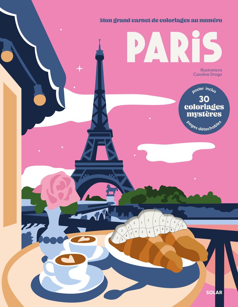 MON GRAND CARNET DE COLORIAGES AU NUMERO - PARIS