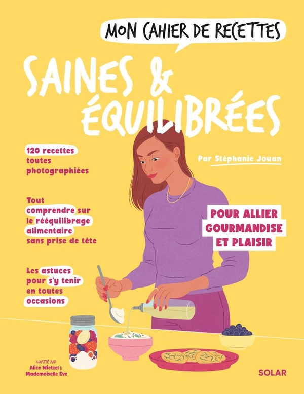 MON CAHIER DE RECETTES SAINES ET EQUILIBREES
