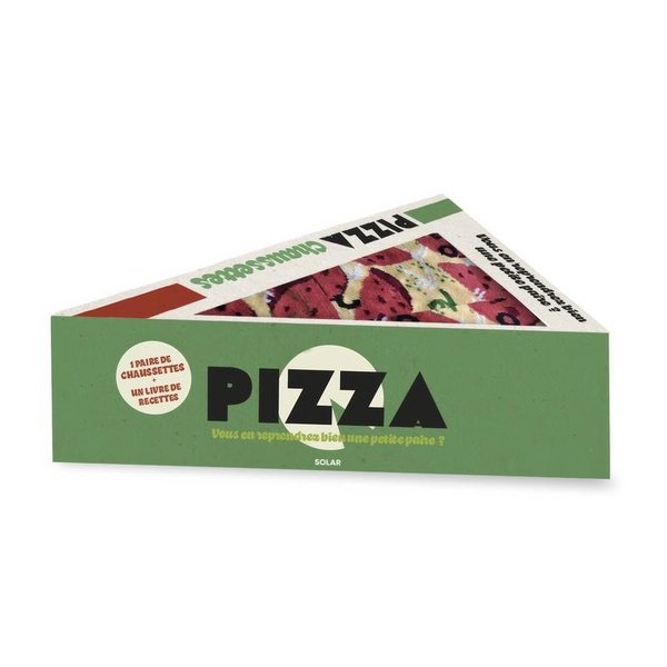 COFFRET PIZZA CHAUSSETTES - VOUS EN REPRENDREZ BIEN UNE PETITE PART
