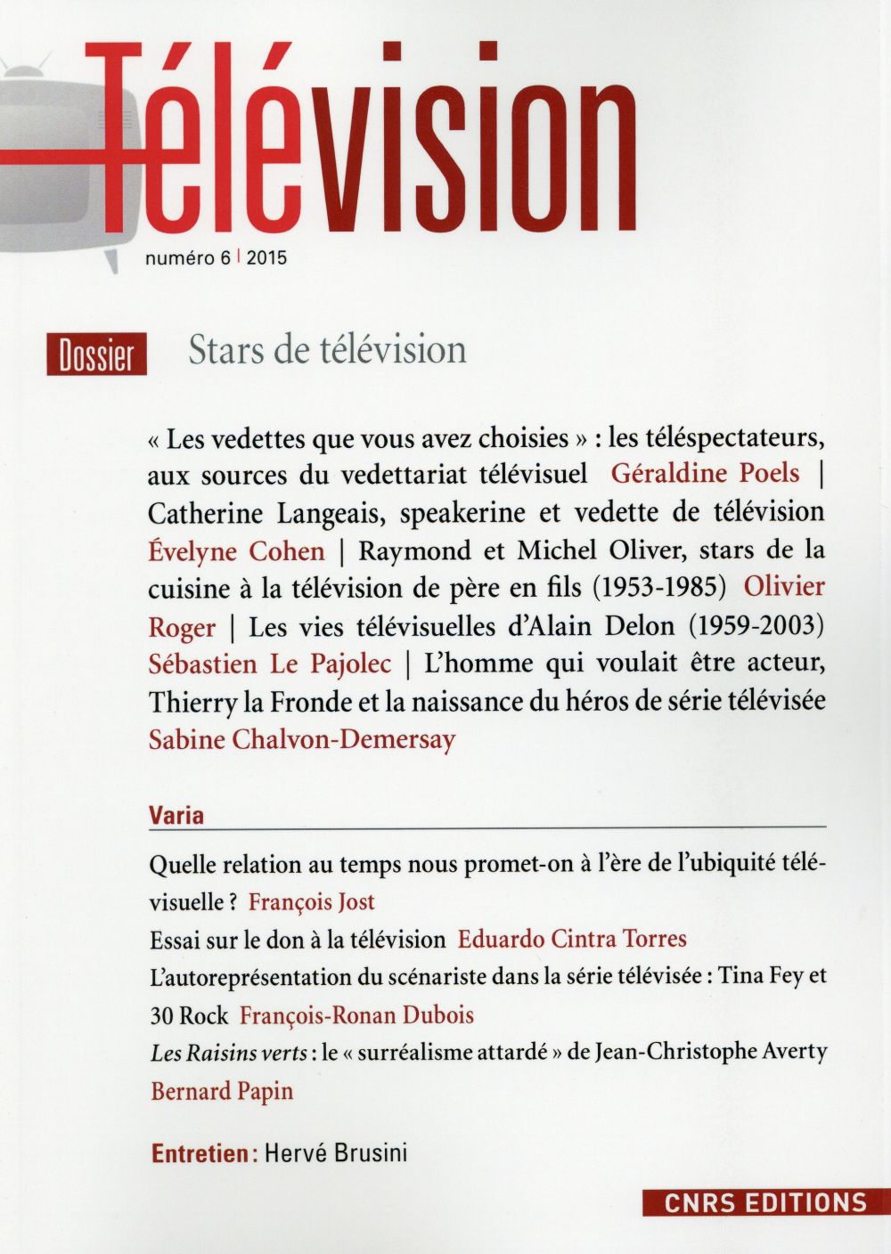 TELEVISION N 06 - STARS DE TELEVISION