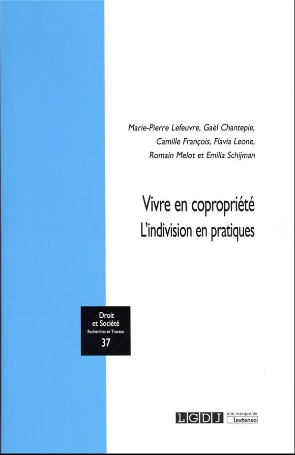VIVRE EN COPROPRIETE - TOME 37 - L'INDIVISION EN PRATIQUES