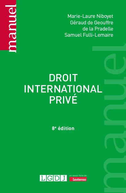 DROIT INTERNATIONAL PRIVE