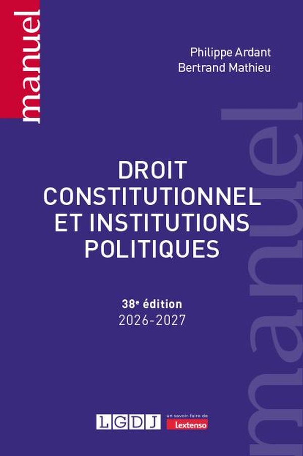 DROIT CONSTITUTIONNEL ET INSTITUTIONS POLITIQUES