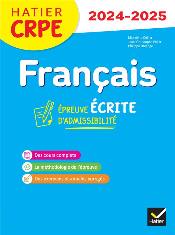 FRANCAIS - CRPE 2024-2025 - EPREUVE ECRITE D'ADMISSIBILITE