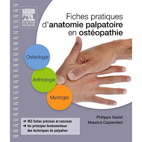 FICHES PRATIQUES D'ANATOMIE PALPATOIRE EN OSTEOPATHIE - 1RE ET 2E ANNEES
