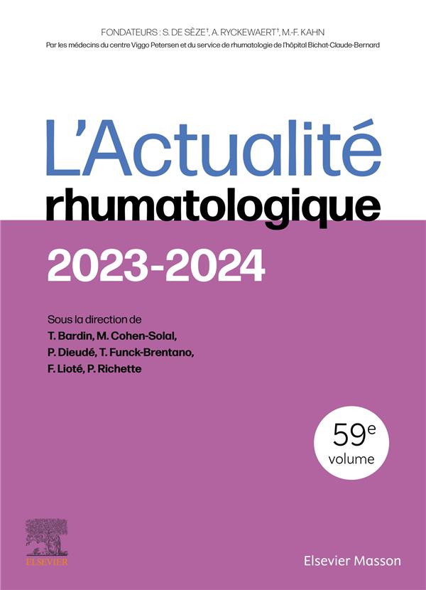 L'ACTUALITE RHUMATOLOGIQUE 2023-2024