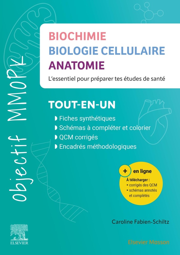 BIOCHIMIE - BIOLOGIE CELLULAIRE - ANATOMIE - L'ESSENTIEL POUR PREPARER SES ETUDES EN SANTE