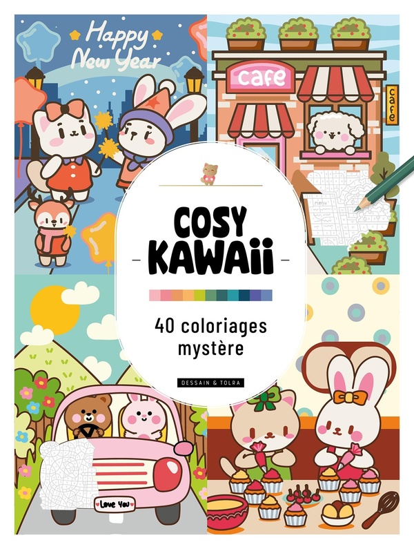 COSY KAWAII - 40 COLORIAGES MYSTERE