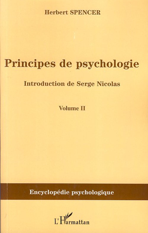 PRINCIPES DE PSYCHOLOGIE (VOLUME 2)