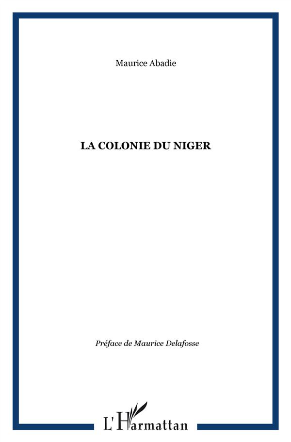 LA COLONIE DU NIGER