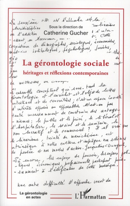 GERONTOLOGIE SOCIALE - HERITAGES ET REFLEXIONS CONTEMPORAINES