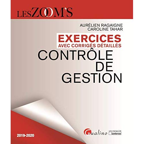 EXERCICES CORRIGES DE CONTROLE DE GESTION