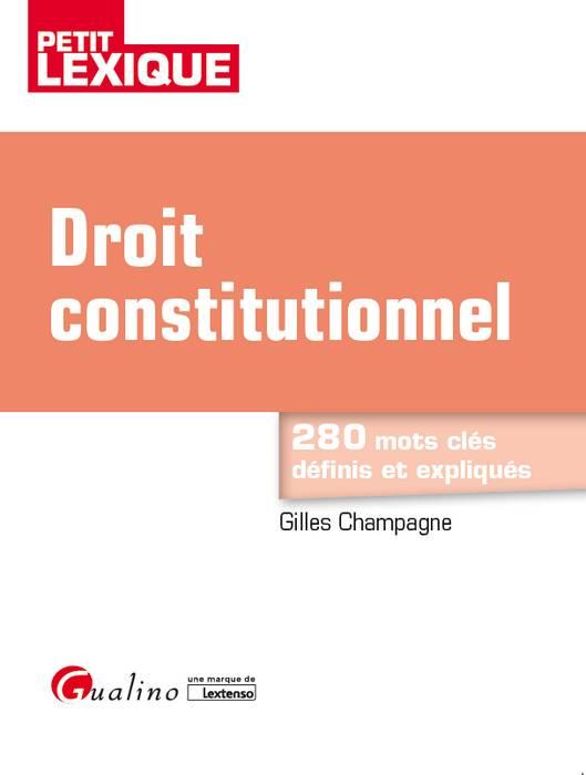 DROIT CONSTITUTIONNEL 5EME EDITION