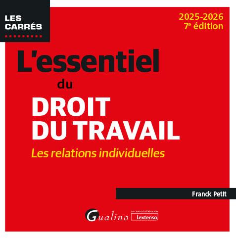 L'ESSENTIEL DU DROIT DU TRAVAIL : LES RELATIONS INDIVIDUELLES - INTEGRE LES DISPOSITIONS DE LA LFSS