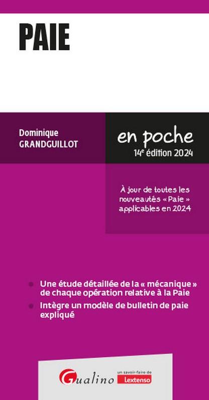 PAIE - A JOUR DE TOUTES LES NOUVEAUTES 