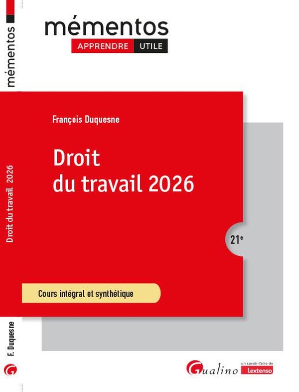 DROIT DU TRAVAIL 2026 - COURS INTEGRAL ET SYNTHETIQUE
