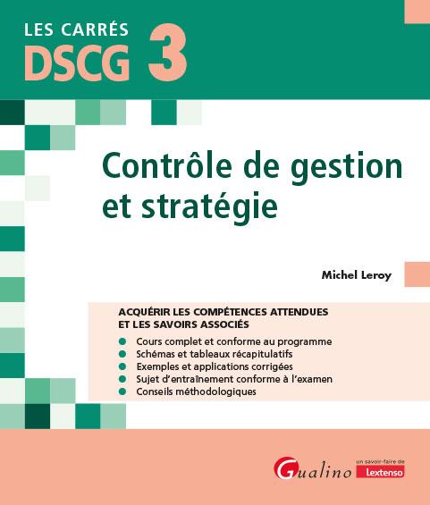 DSCG 3 - CONTROLE DE GESTION ET STRATEGIE