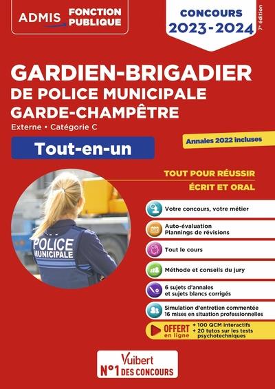 CONCOURS GARDIEN-BRIGADIER DE POLICE MUNICIPALE ET GARDE-CHAMPETRE - CATEGORIE C - TOUT-EN-UN - CONC