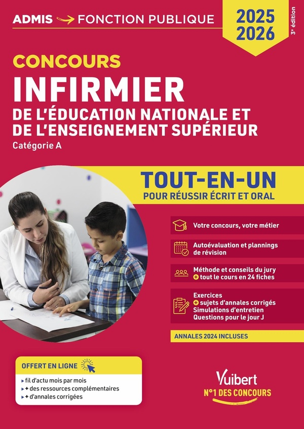 CONCOURS INFIRMIER DE L'EDUCATION NATIONALE ET DE L'ENSEIGNEMENT SUPERIEUR - TOUT-EN-UN - CONCOURS 2