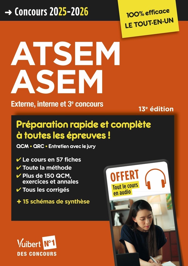 CONCOURS ATSEM ET ASEM - CATEGORIE C - PREPARATION RAPIDE ET COMPLETE A TOUTES LES EPREUVES - TOUT L