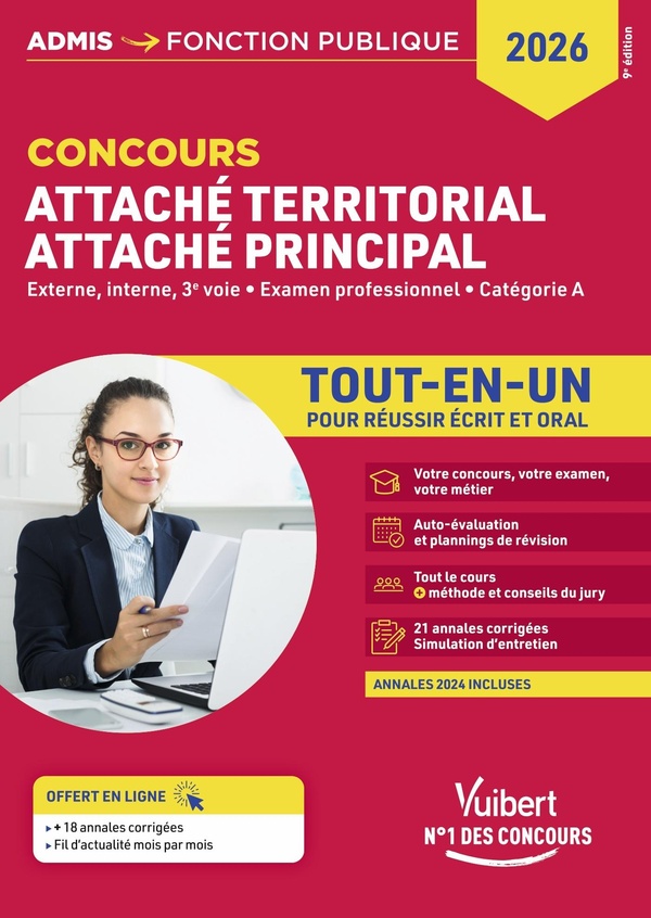 CONCOURS ATTACHE TERRITORIAL - ATTACHE PRINCIPAL - CATEGORIE A - TOUT-EN-UN - CONCOURS EXTERNE, INTE
