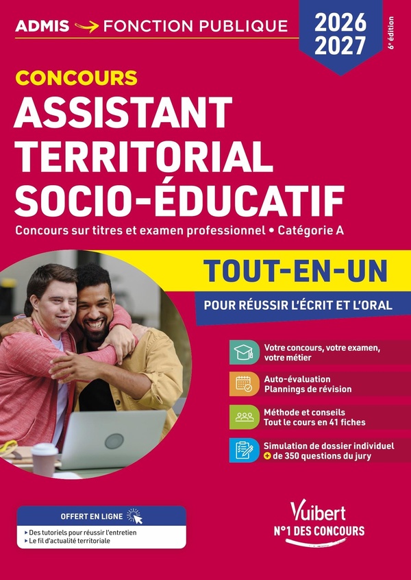 CONCOURS ASSISTANT TERRITORIAL SOCIO-EDUCATIF 2026-2027 - TOUT-EN-UN - EXTERNE ET INTERNE - CATEGORI