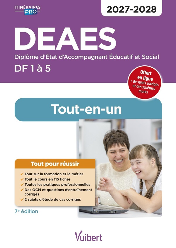 DEAES - ACCOMPAGNANT EDUCATIF ET SOCIAL 2027-2028 - TOUT-EN-UN - DOMAINES DE FORMATION 1 A 5