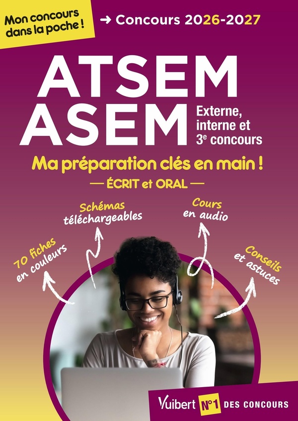 CONCOURS ATSEM-ASEM 2026-2027 - MON CONCOURS DANS LA POCHE - EXTERNE, INTERNE, 3E CONCOURS- CATEGORI