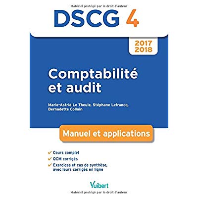 DSCG 4. COMPTABILITE ET AUDIT 2017-2018